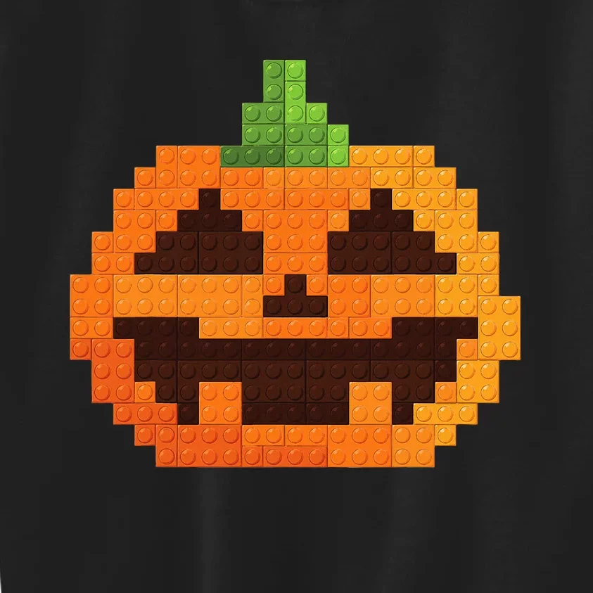 Halloween Master Builder Pumpkin Building Blocks Bricks Kids Sweatshirt