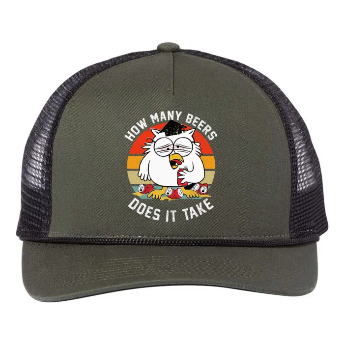 How Many Beers Does It Take Retro Rope Trucker Hat Cap