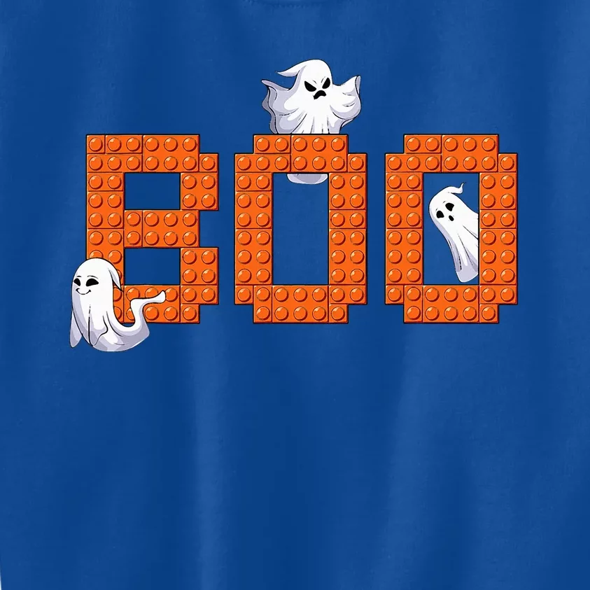 Halloween Master Builder Boo Ghost Building Blocks Bricks Kids Sweatshirt