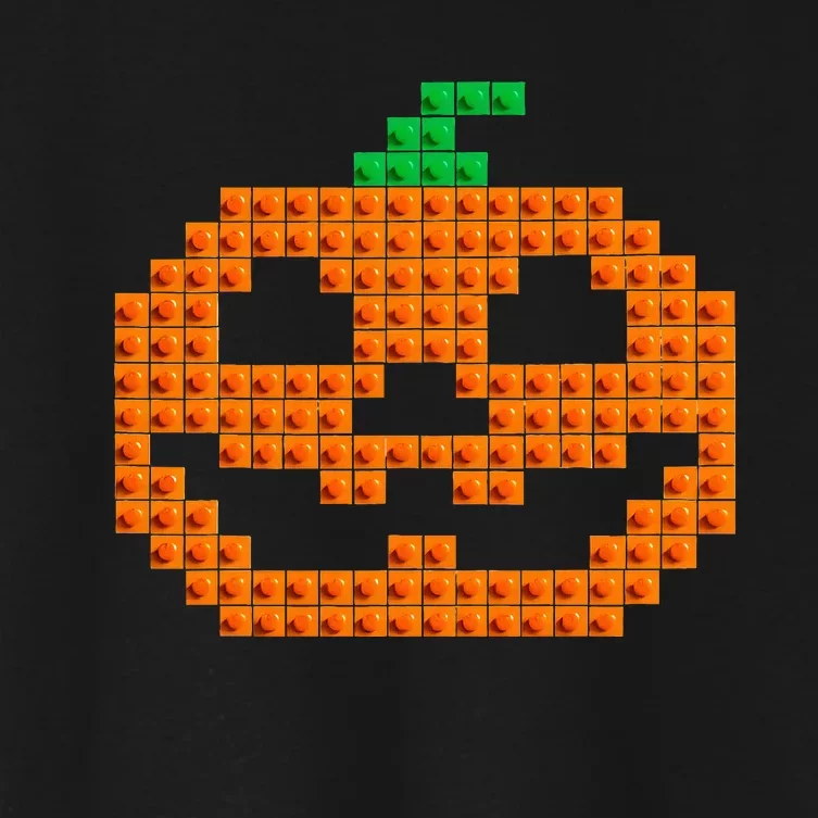 Halloween Master Builder Pumpkin Women's Crop Top Tee