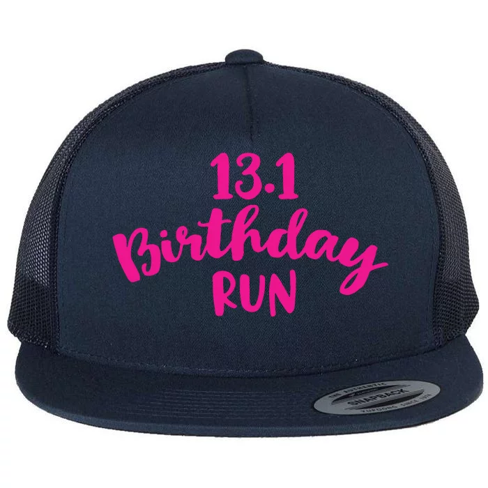 Half Marathon Birthday Runner Gift Running Flat Bill Trucker Hat