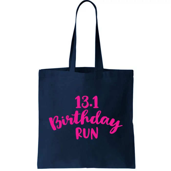 Half Marathon Birthday Runner Gift Running Tote Bag