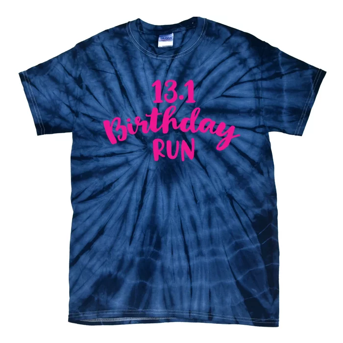 Half Marathon Birthday Runner Gift Running Tie-Dye T-Shirt