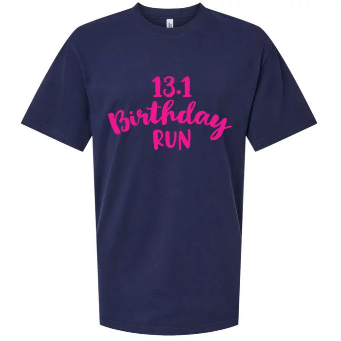 Half Marathon Birthday Runner Gift Running Sueded Cloud Jersey T-Shirt