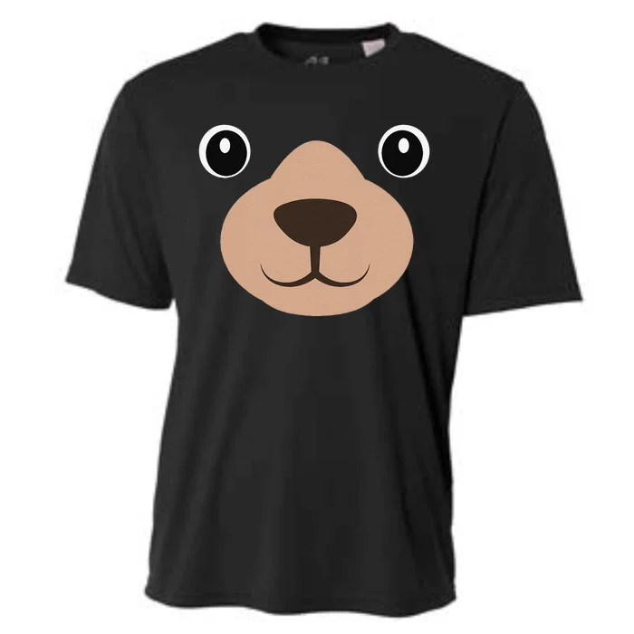 Halloween MAMA Bear Face Costume Bear Face Costume Cooling Performance Crew T-Shirt