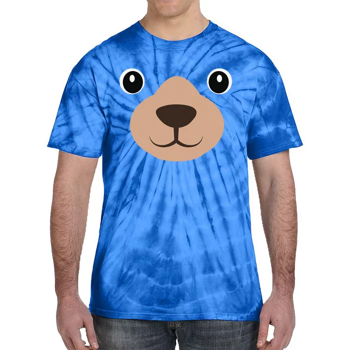 Halloween MAMA Bear Face Costume Bear Face Costume Tie-Dye T-Shirt