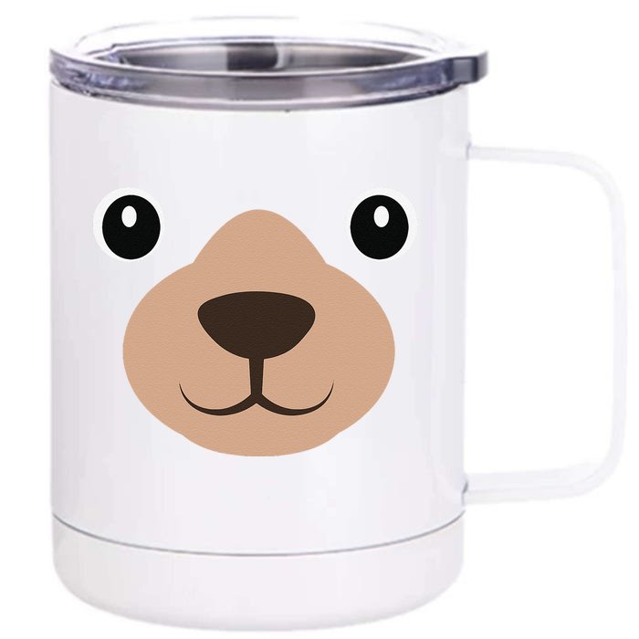 Halloween MAMA Bear Face Costume Bear Face Costume Front & Back 12oz Stainless Steel Tumbler Cup