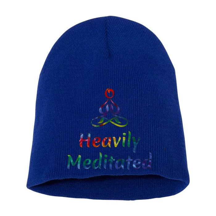 Heavily Meditated Buddha Namaste Om Gift Short Acrylic Beanie