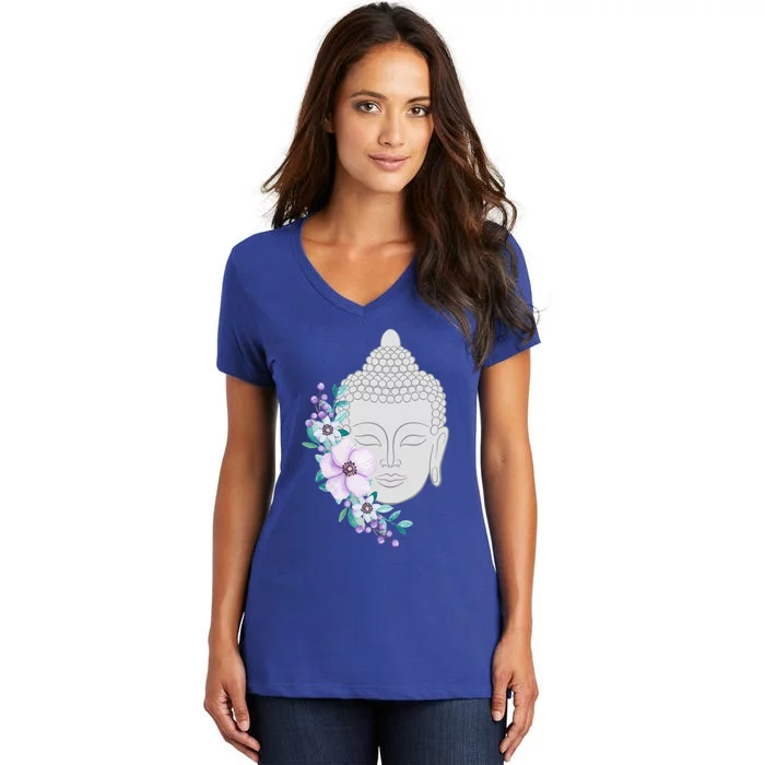 Heavily Meditated Buddha Cool Gift Cute Gift Women's V-Neck T-Shirt