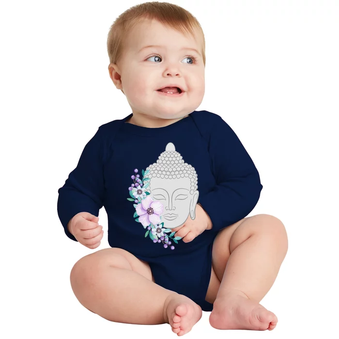 Heavily Meditated Buddha Cool Gift Cute Gift Baby Long Sleeve Bodysuit