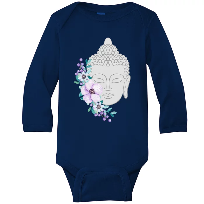 Heavily Meditated Buddha Cool Gift Cute Gift Baby Long Sleeve Bodysuit