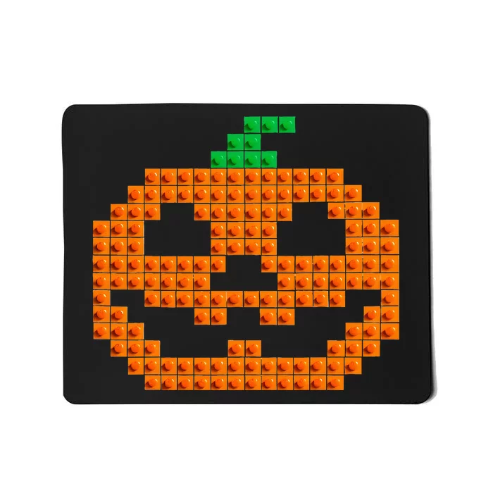 Halloween Master Builder Pumpkin Brick Building Block Mousepad