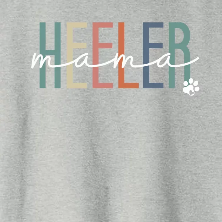 Heeler Mama Blue Heeler Dog Mom MotherS Day Gift Women's Crop Top Tee