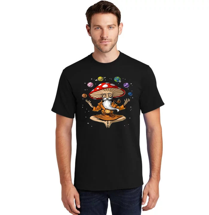 Hippie Mushroom Buddha Tall T-Shirt