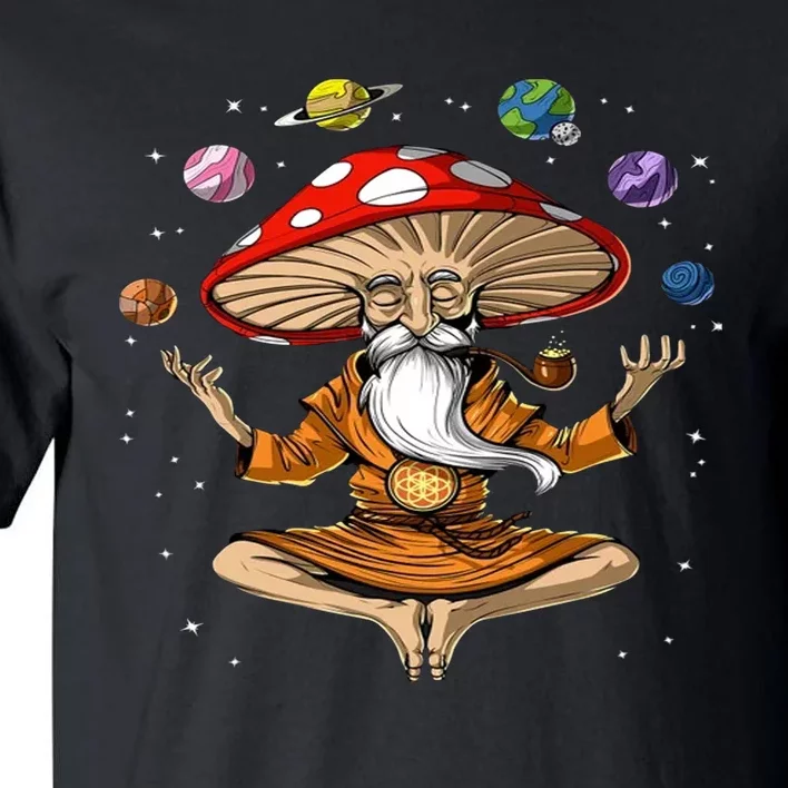 Hippie Mushroom Buddha Tall T-Shirt