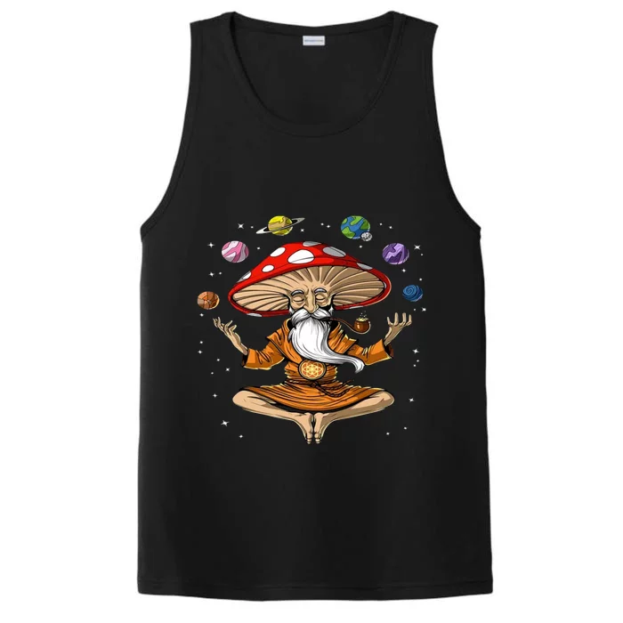 Hippie Mushroom Buddha Performance Tank