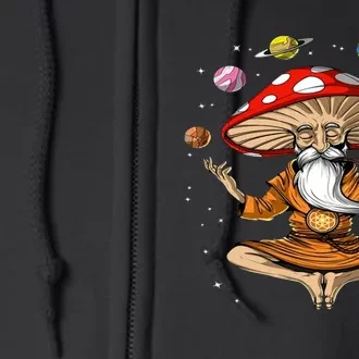 Hippie Mushroom Buddha Full Zip Hoodie