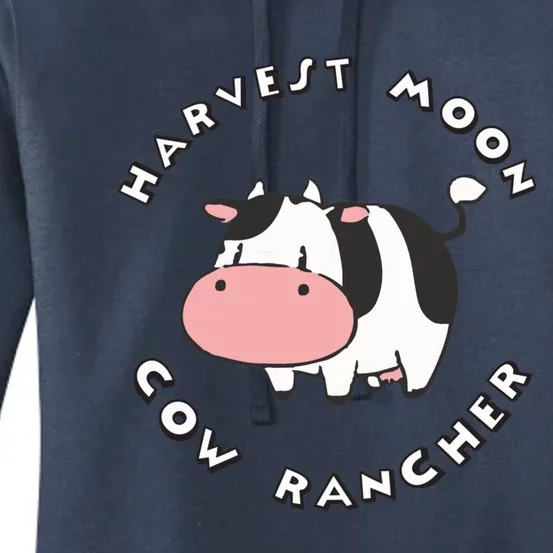 Harvest Moon Cow Rancher Women's Pullover Hoodie