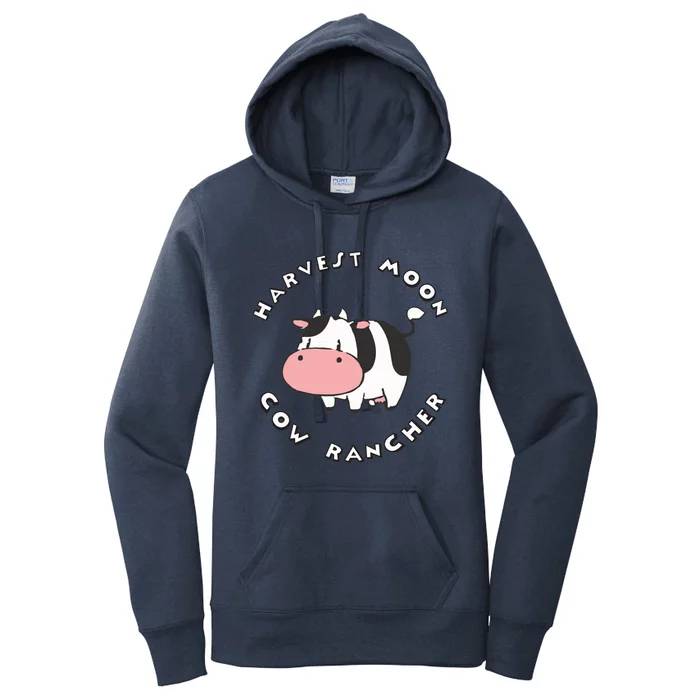 Harvest Moon Cow Rancher Women's Pullover Hoodie