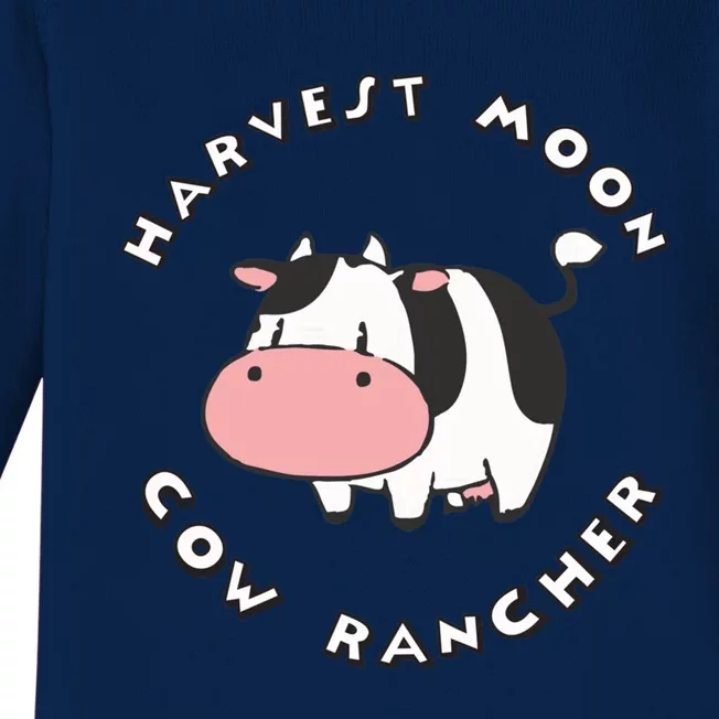 Harvest Moon Cow Rancher Baby Long Sleeve Bodysuit