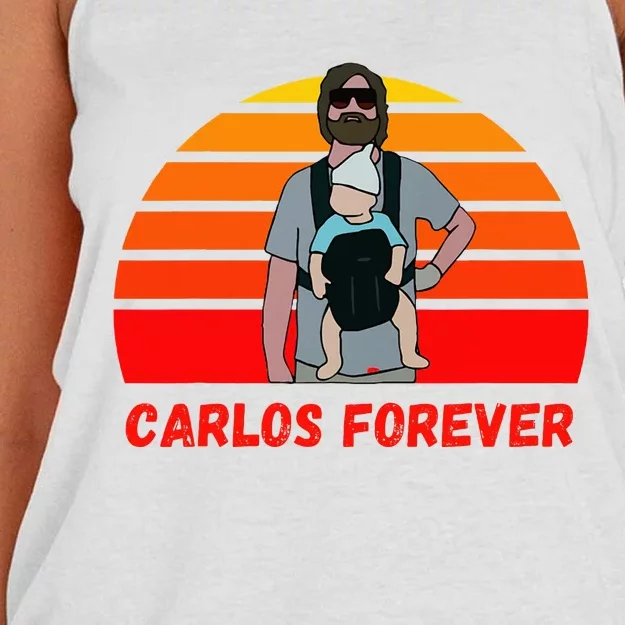 Hangover Movie Classic Cinema Carlos Women's Knotted Racerback Tank