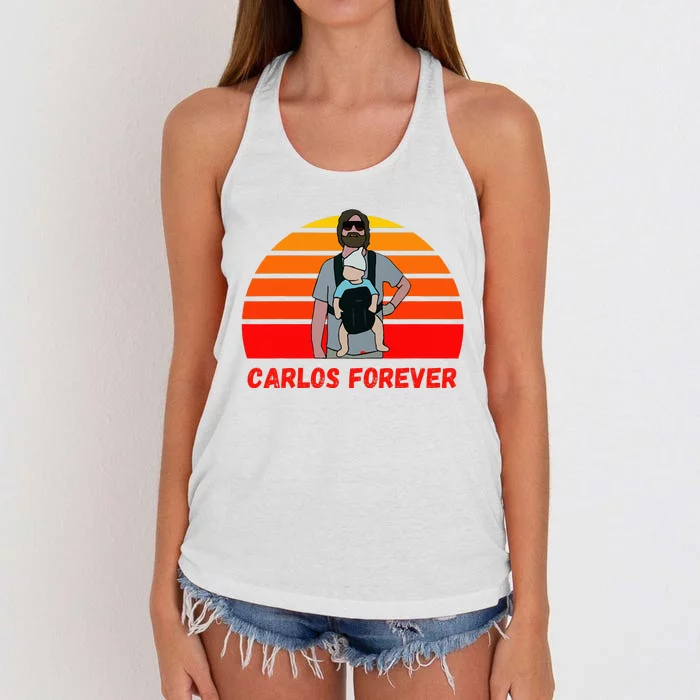 Hangover Movie Classic Cinema Carlos Women's Knotted Racerback Tank