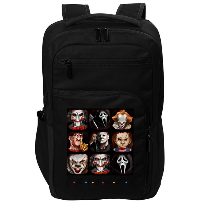 Horror Movie Characters Scary Halloween Impact Tech Backpack