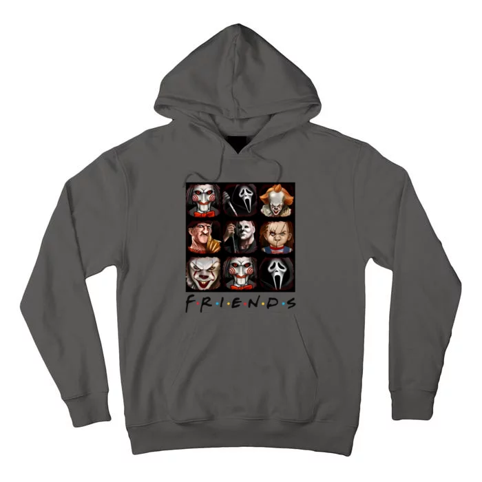 Horror Movie Characters Scary Halloween Tall Hoodie