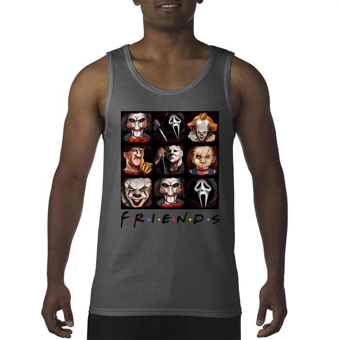 Horror Movie Characters Scary Halloween Tank Top