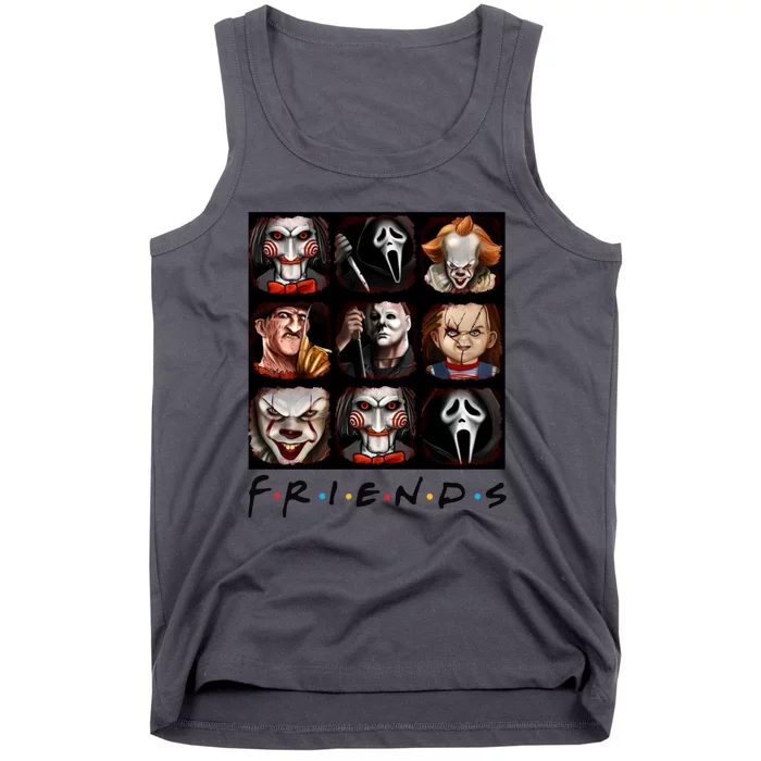 Horror Movie Characters Scary Halloween Tank Top