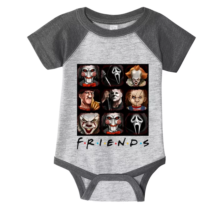 Horror Movie Characters Scary Halloween Infant Baby Jersey Bodysuit