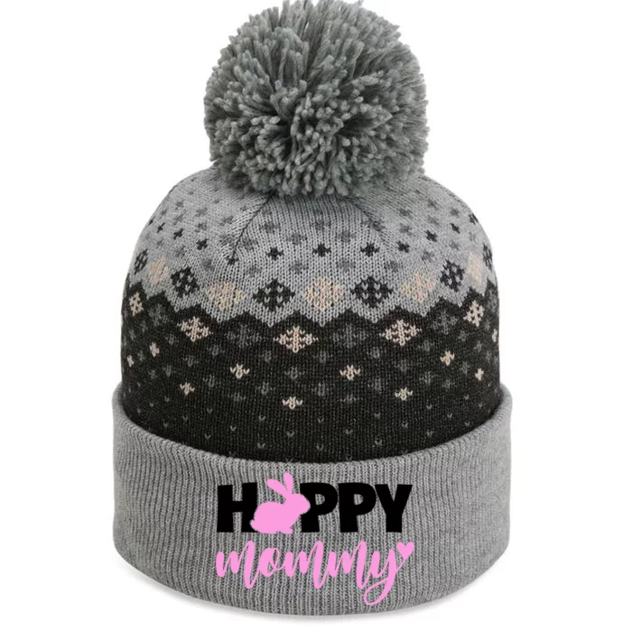 Happy Mommy Cute Bunny The Baniff Cuffed Pom Beanie