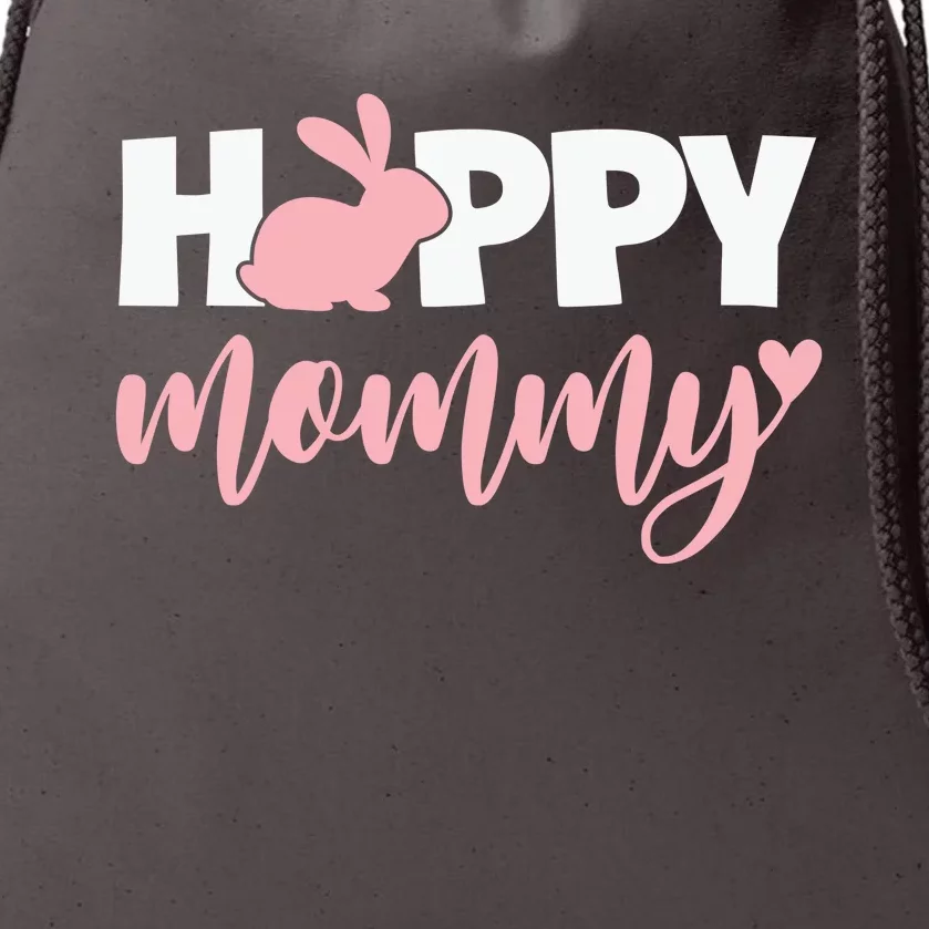 Happy Mommy Cute Bunny Drawstring Bag