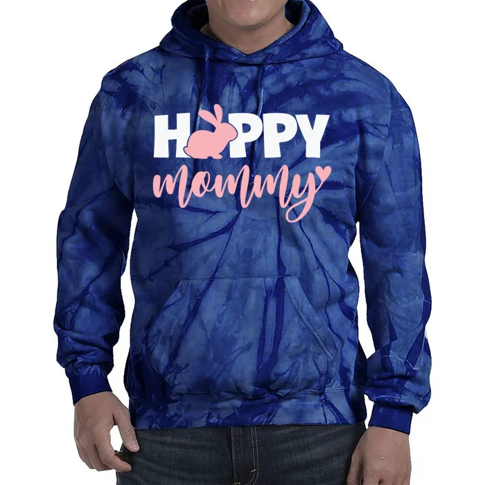 Happy Mommy Cute Bunny Tie Dye Hoodie