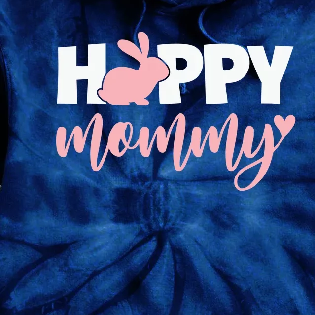 Happy Mommy Cute Bunny Tie Dye Hoodie