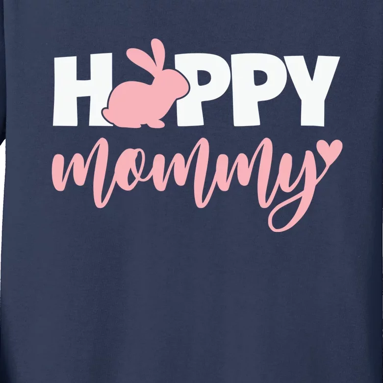 Happy Mommy Cute Bunny Kids Long Sleeve Shirt