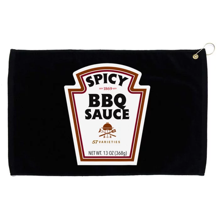 Halloween Matching Costume Spicy Bbq Sauce Bottle Label Grommeted Golf Towel