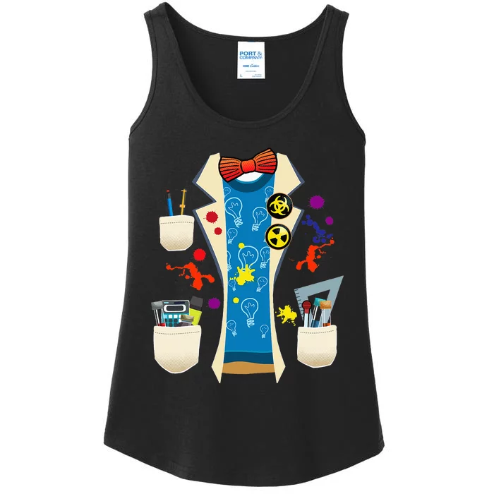 Halloween Mad Chemist Scientist DIY Costume Physics Science Ladies Essential Tank