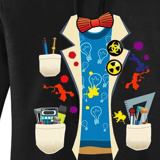 Halloween Mad Chemist Scientist DIY Costume Physics Science Women's Pullover Hoodie