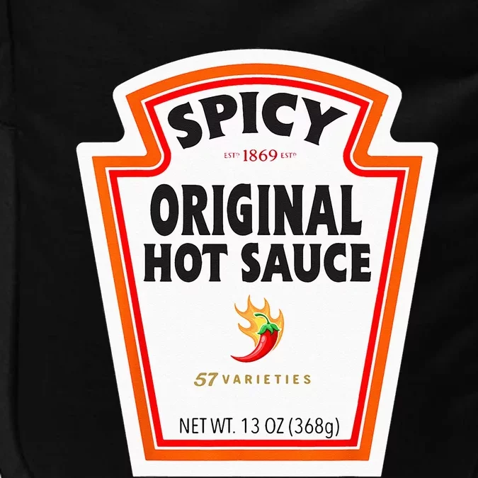 Halloween Matching Costume Spicy Chili Sauce Bottle Label Impact Tech Backpack