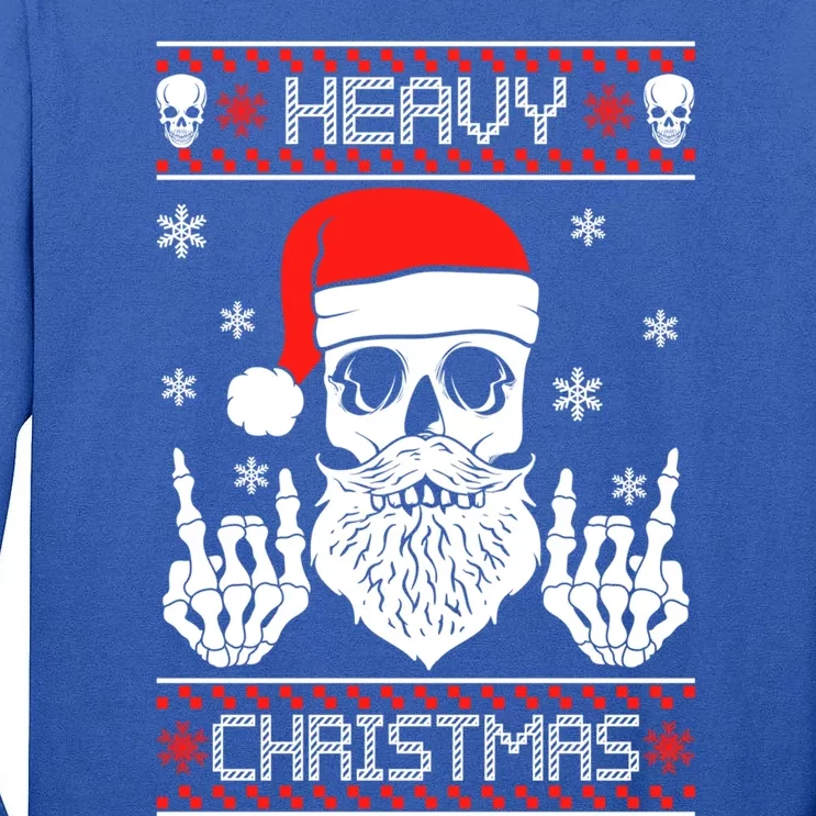 Heavy Metal Christmas 2020 Ugly Christmas Cool Gift Tall Long Sleeve T-Shirt