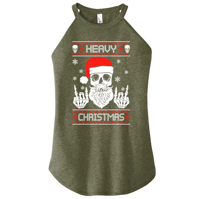 Heavy Metal Christmas 2020 Ugly Christmas Cool Gift Women’s Perfect Tri Rocker Tank