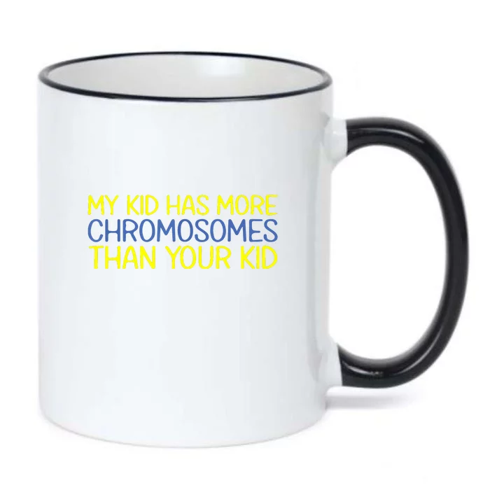 Has More Chromosomes Down Syndrome Awareness Gift Black Color Changing Mug