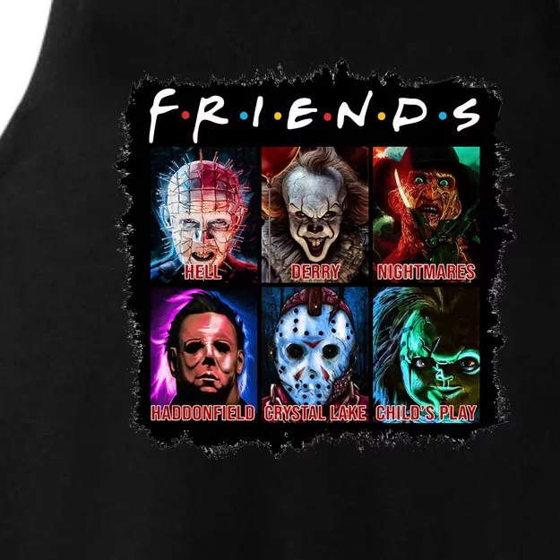 Horror Movie Character Halloween Friends Horror Fan Gift Ladies Tri-Blend Wicking Tank