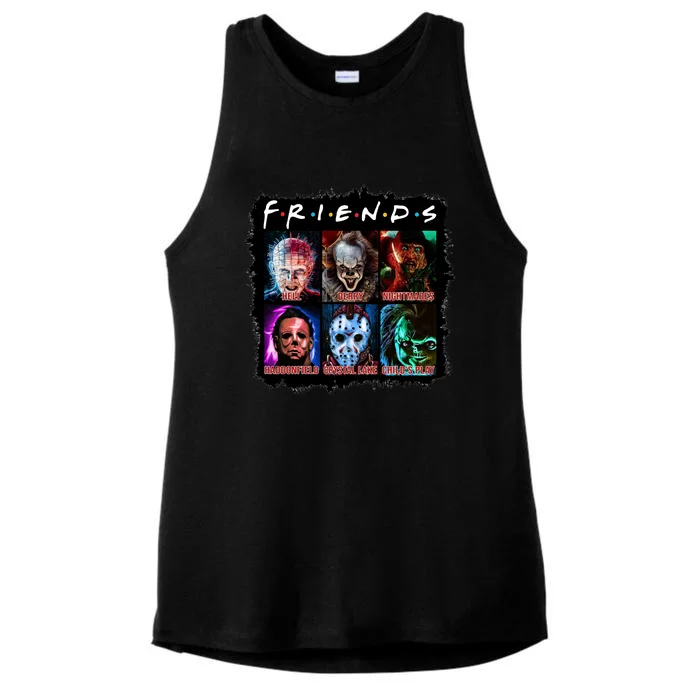 Horror Movie Character Halloween Friends Horror Fan Gift Ladies Tri-Blend Wicking Tank