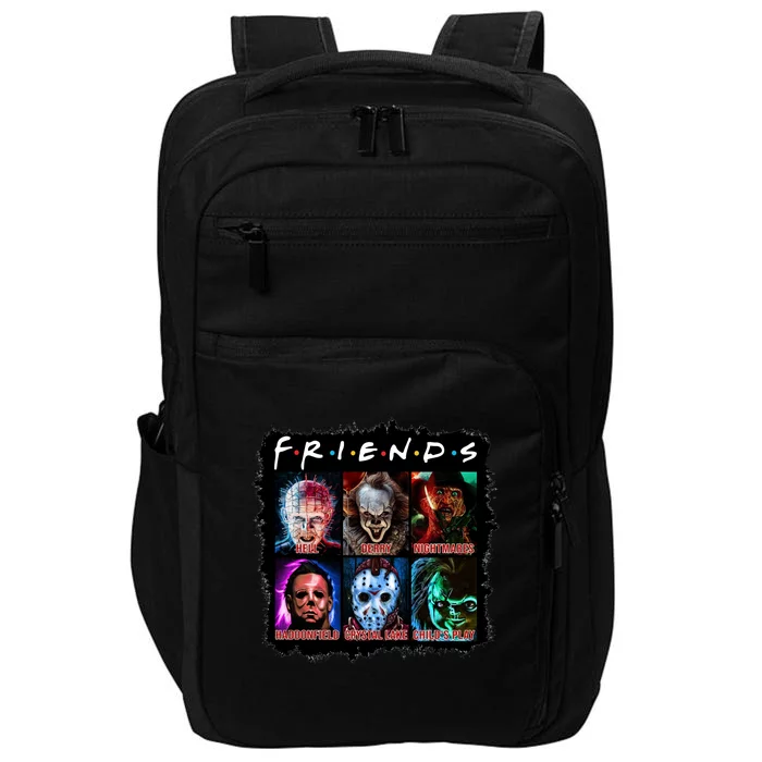 Horror Movie Character Halloween Friends Horror Fan Gift Impact Tech Backpack