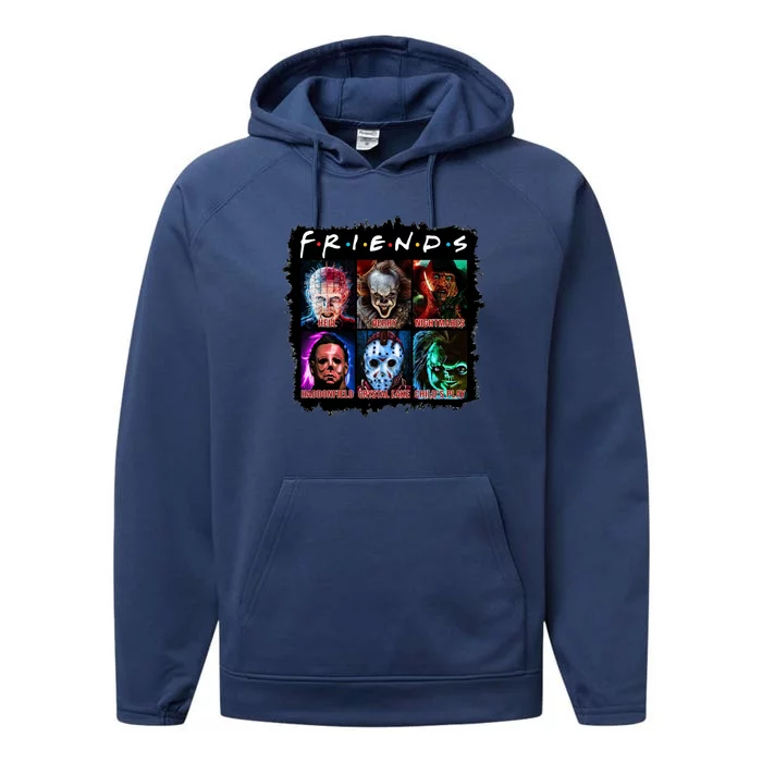 Horror Movie Character Halloween Friends Horror Fan Gift Performance Fleece Hoodie