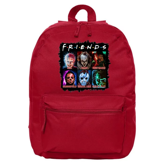 Horror Movie Character Halloween Friends Horror Fan Gift 16 in Basic Backpack