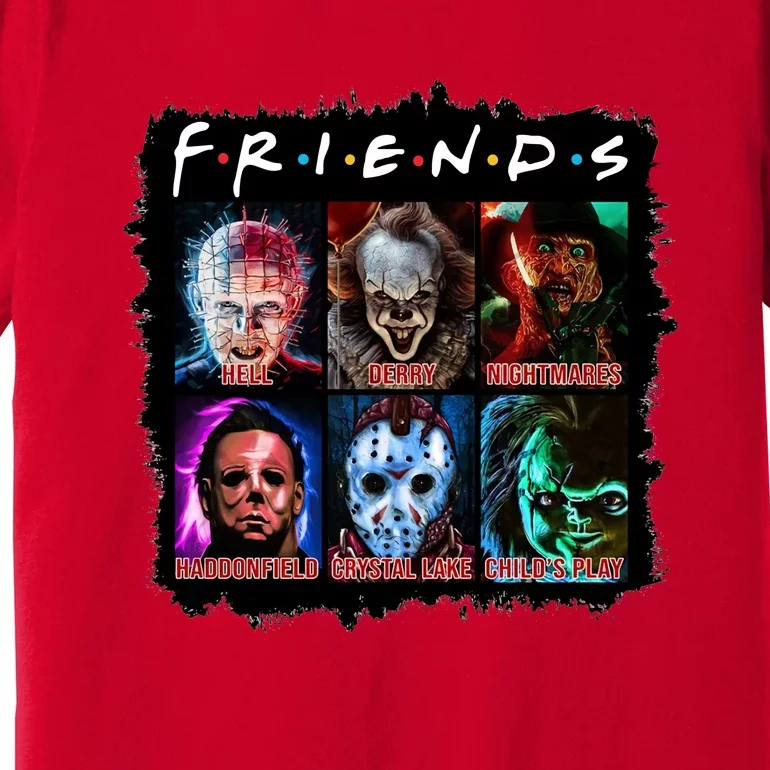 Horror Movie Character Halloween Friends Horror Fan Gift Premium T-Shirt