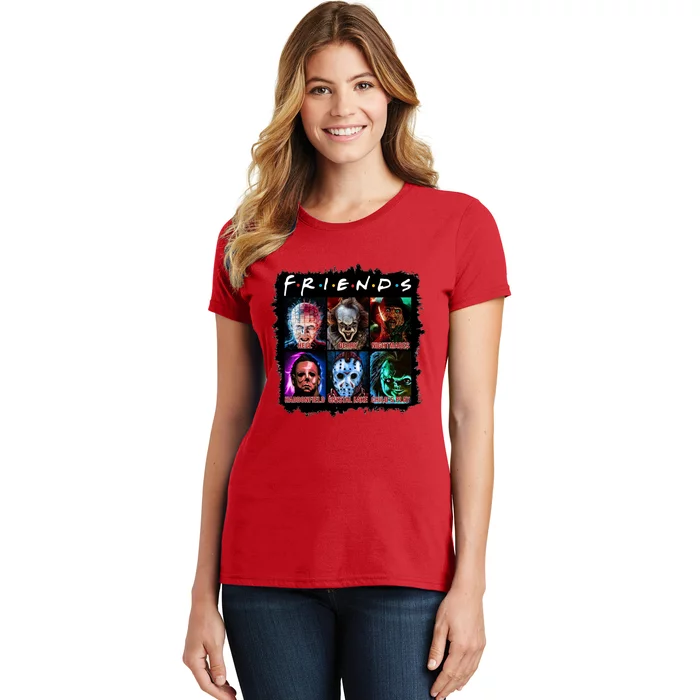 Horror Movie Character Halloween Friends Horror Fan Gift Women's T-Shirt